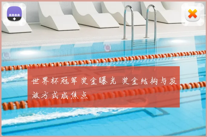 世界杯冠军奖金曝光 奖金结构与发放方式成焦点